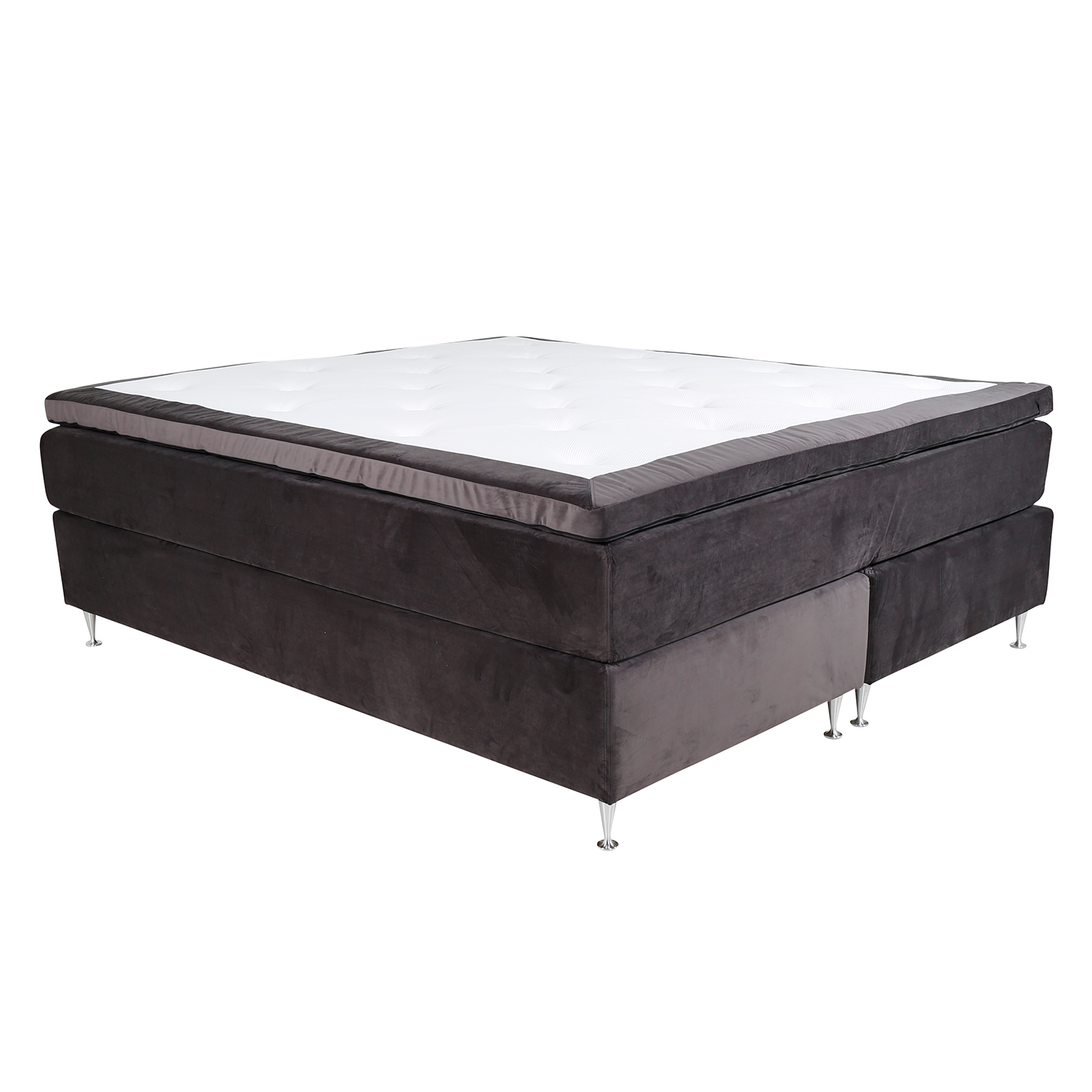 Kontinentalsäng Venture Home Furufal i Sammet