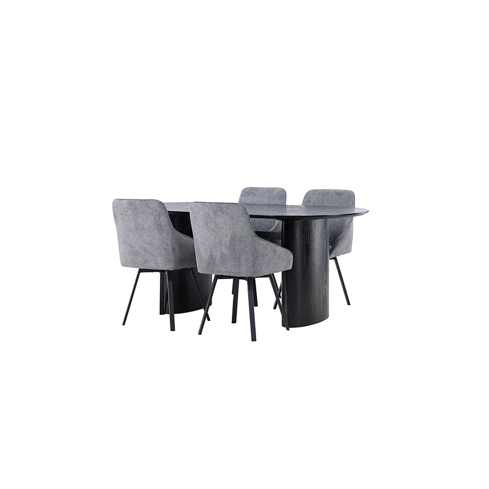 Matgrupp Venture Home Isolde med 4 st Rosie stolar