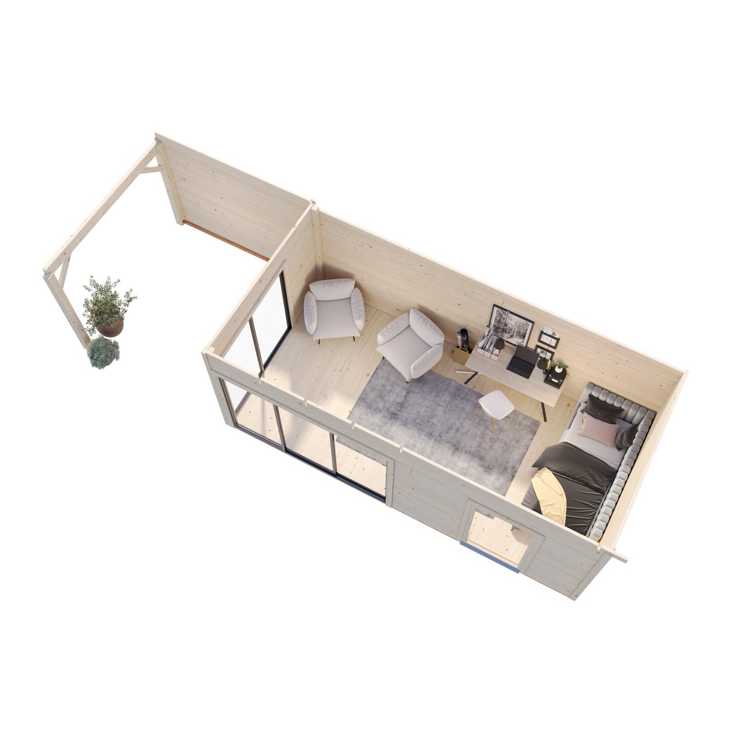 Stuga Palmako Andrea 26,2 m2 (inv. 17,1 m2)