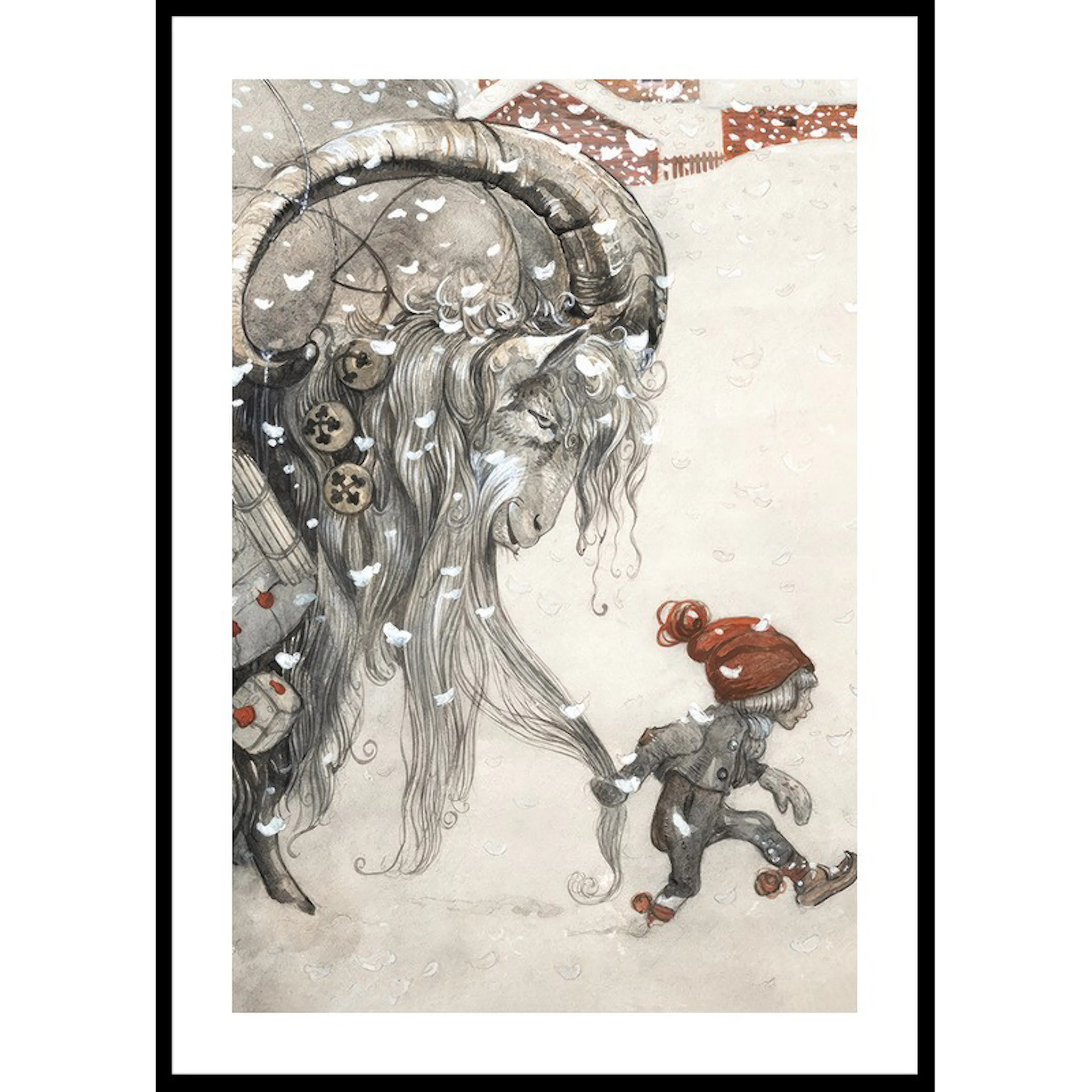 Julbocken By John Bauer 70x100 70x100 cm
