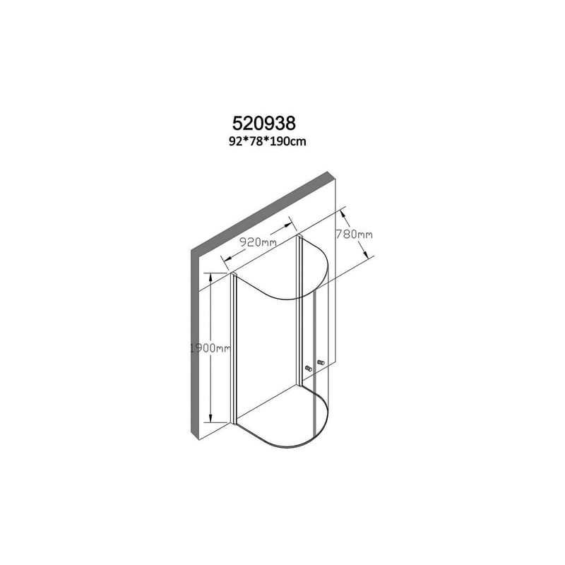 Duschhörn Bathlife Mitt Svart
