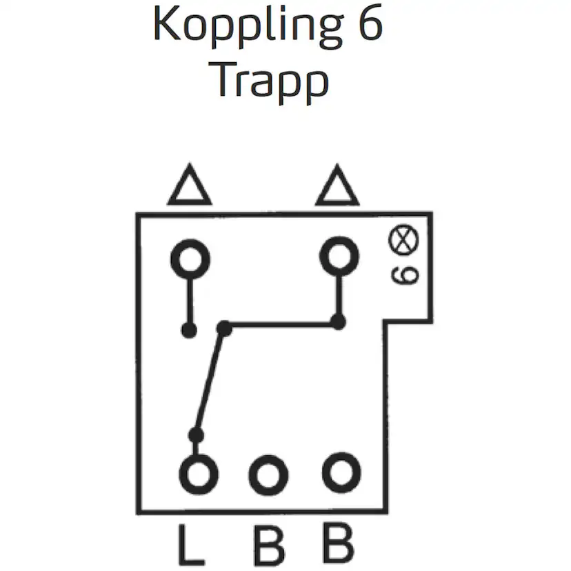 Strömbrytare Elko Trapp/1-Pol Utanpåliggande RS