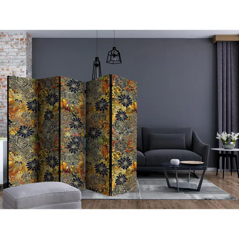 Rumsavdelare Skärmvägg Arkiio Floral Madness II 225x172 cm