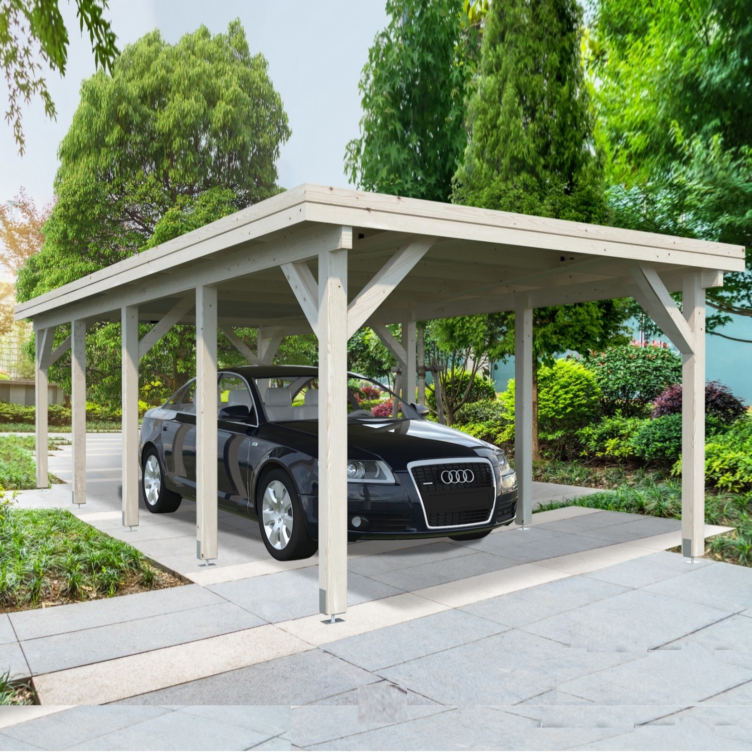 Carport Karl 23,1 m2 Obehandlad