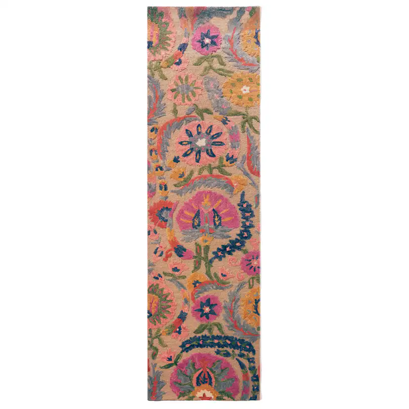 Gångmatta Flair Rugs Amira Floral Wool