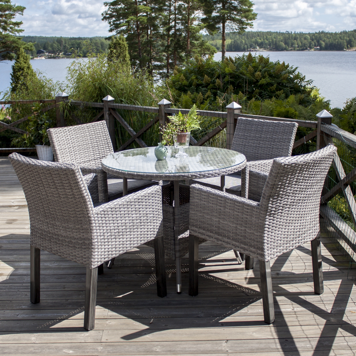 Utebord Venture Home Volta Ø 90 cm