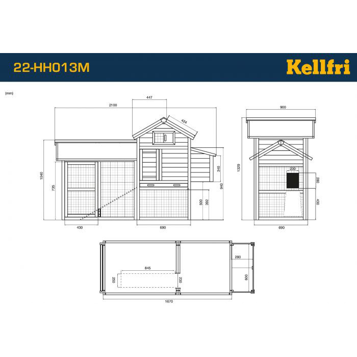 Hönshus Kellfri Gullan med Utegård
