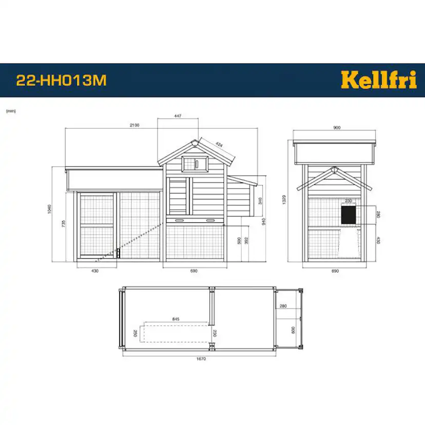 Hönshus Kellfri Gullan med Utegård
