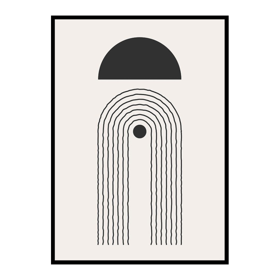 Poster Gallerix Flow Shapes No2
