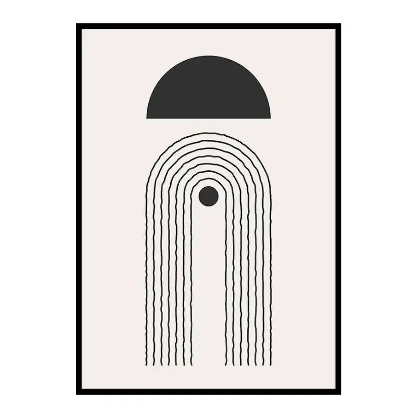 Poster Gallerix Flow Shapes No2