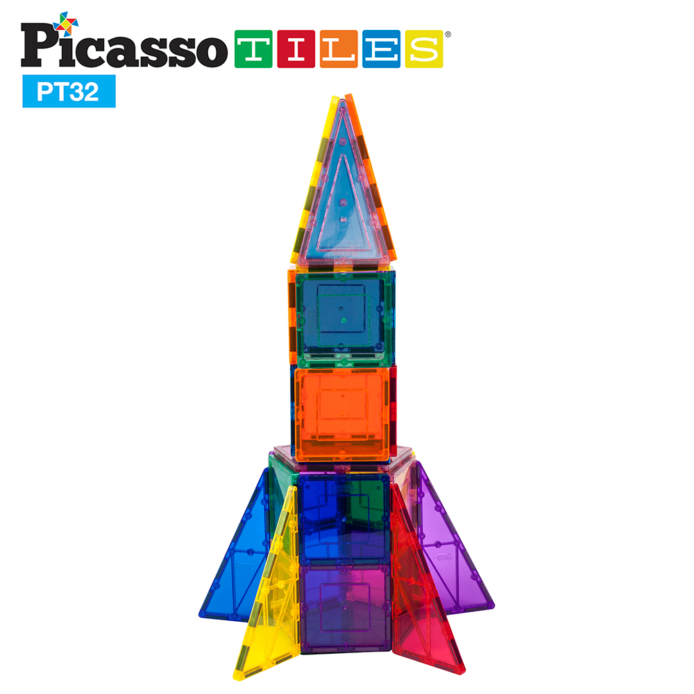 Magnetplattor Picasso Tiles 32 bitar