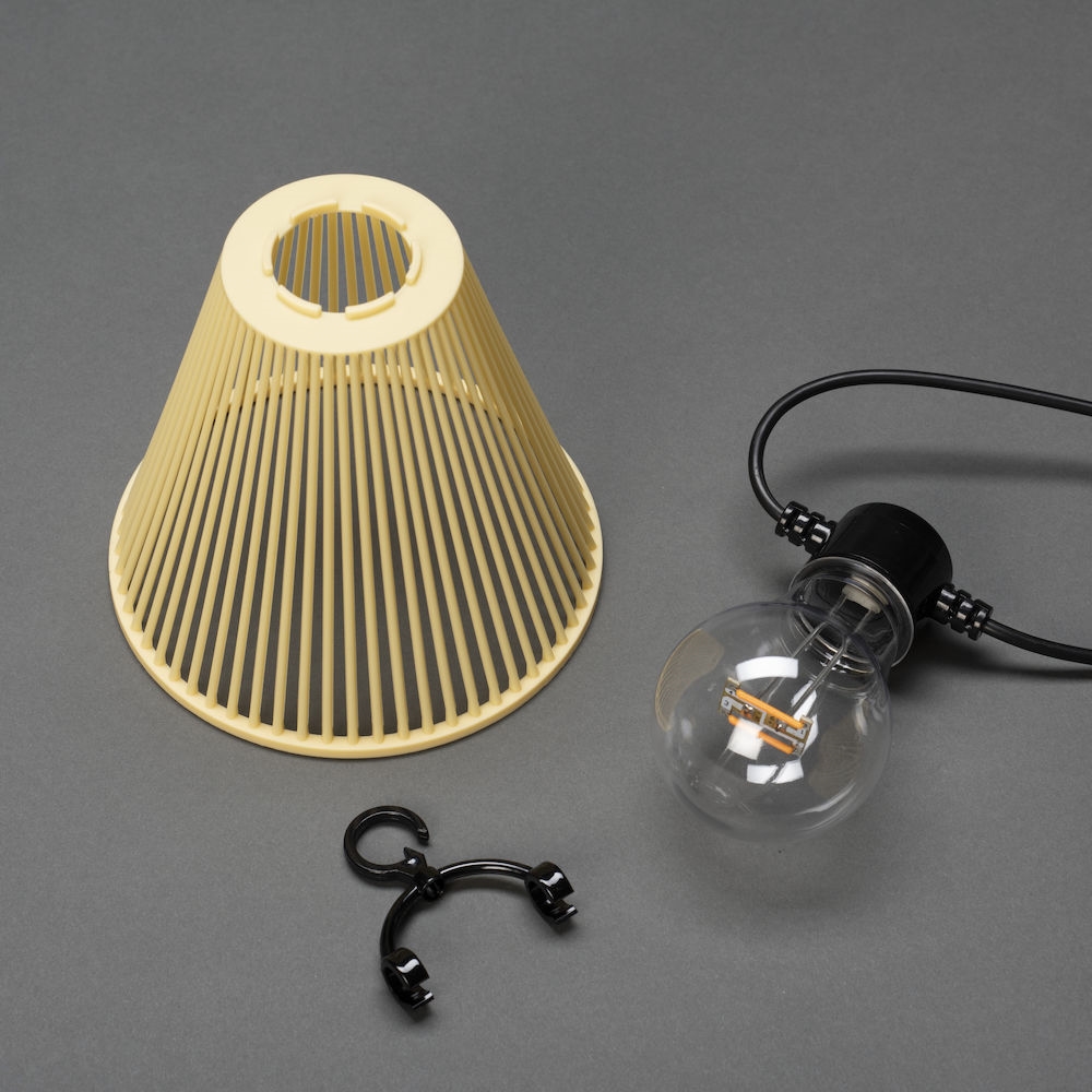 Startset E27 10 amber LED Svart/Gul