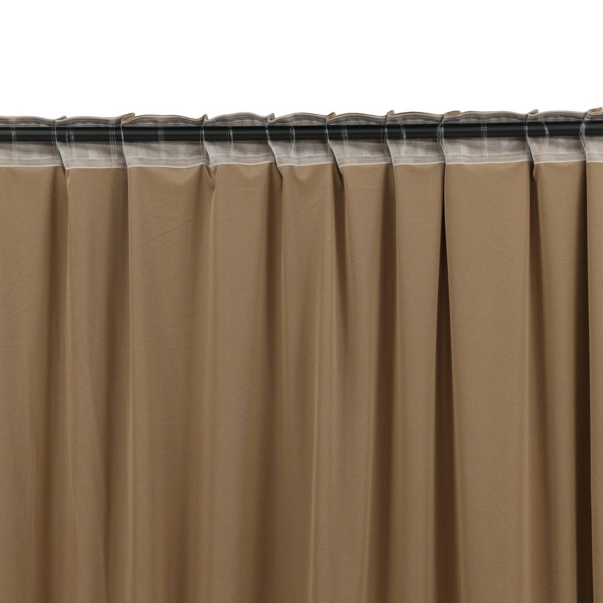 Mary Curtain Polyester/velvet - 2-pack - Brown / - 135*250 Brun