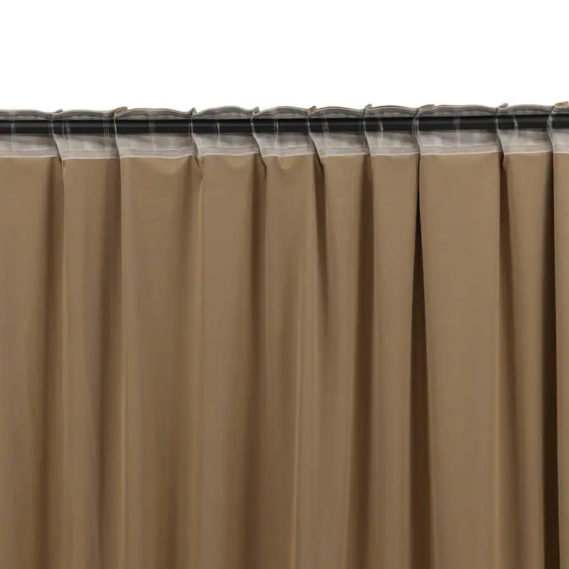 Mary Curtain Polyester/velvet - 2-pack - Brown / - 135*250 Brun