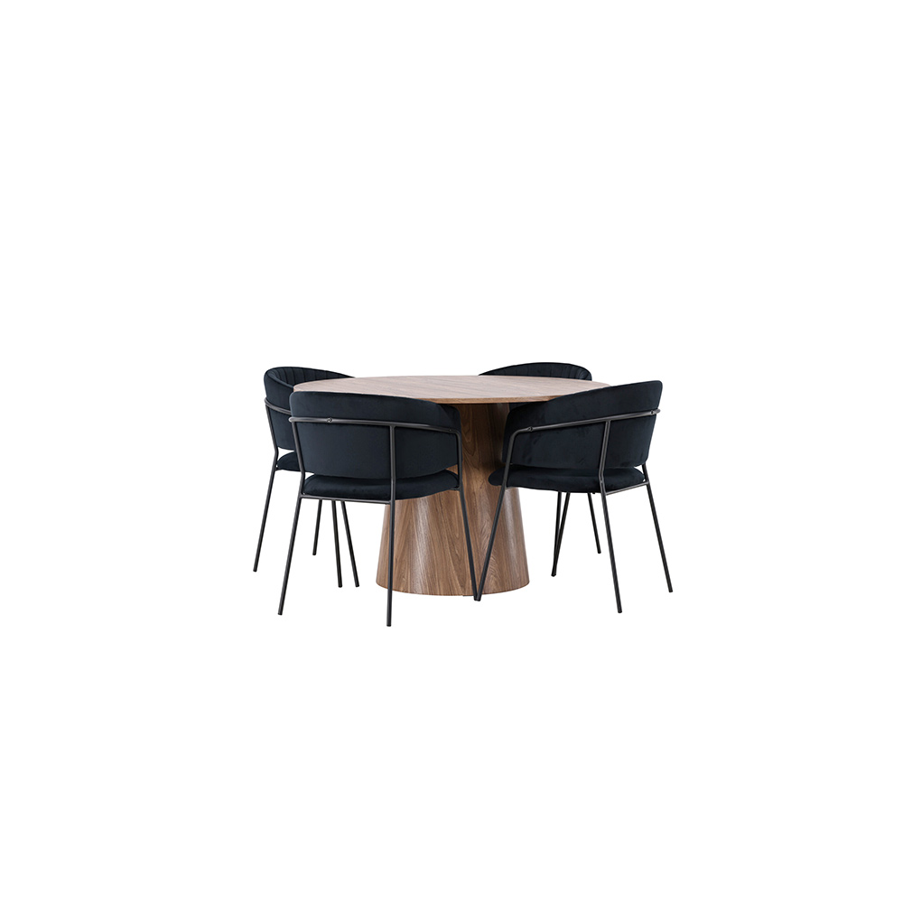 Matgrupp Venture Home Lanzo med 4 Selma Stolar