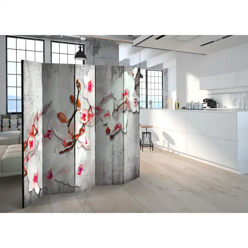 Rumsavdelare Skärmvägg Arkiio Concrete Orchid II 225x172 cm
