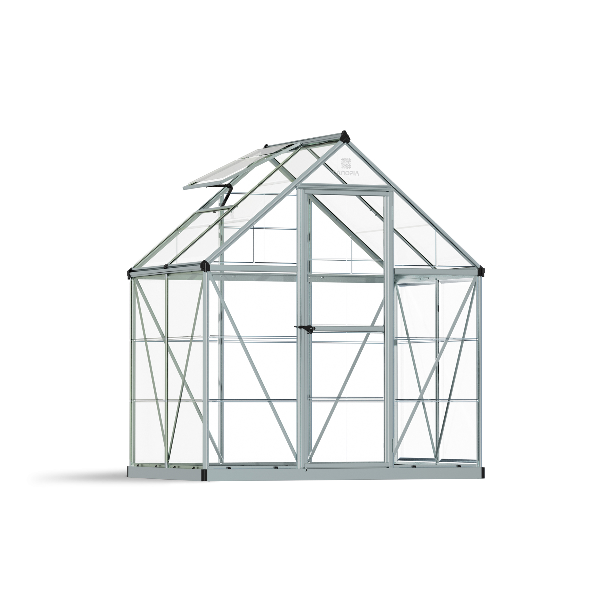 Växthus Canopia by Palram Harmony Aluminiumram med UV-Skyddad Polykarbonat & Ventilationsfönster, 2,3 m²