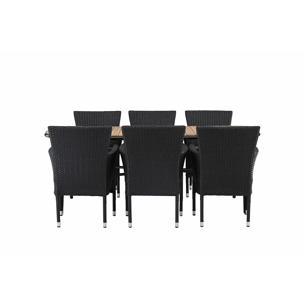 Matgrupp Venture Home Holmbeck Bord med 6 Malina Stolar
