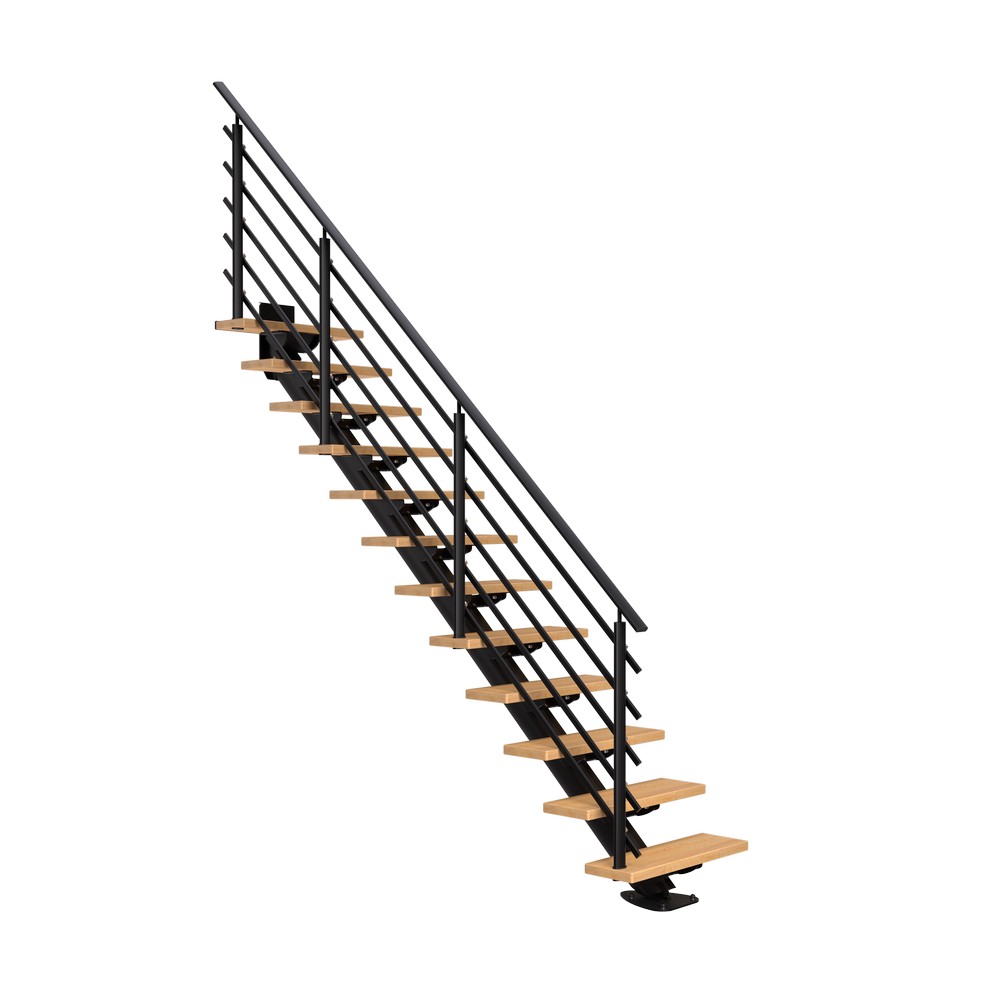 SYDNEY bok oljad rak svart PURE 12S 75W Svart, Bredd: 750 mm, Max Takhöjd: 2920 mm