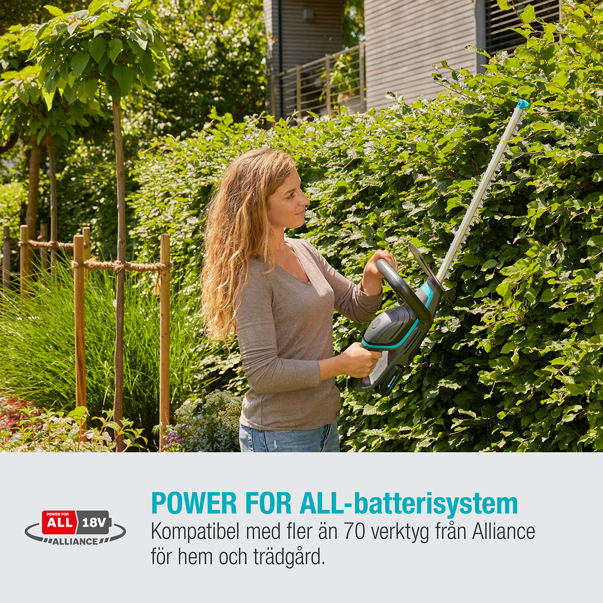 Häcksax Gardena ComfortCut 60/18V P4A utan Batteri