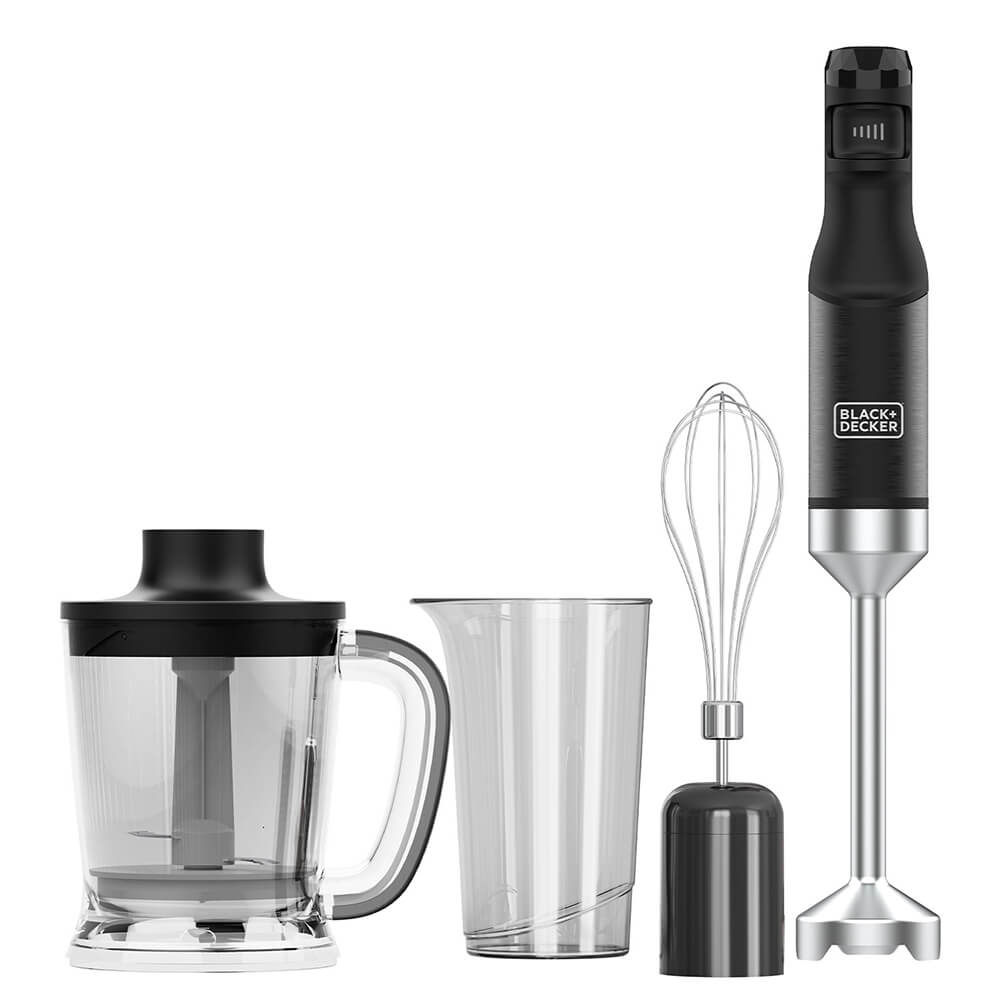 Stavmixer Black+Decker 1500W Svart Med Tillbehör