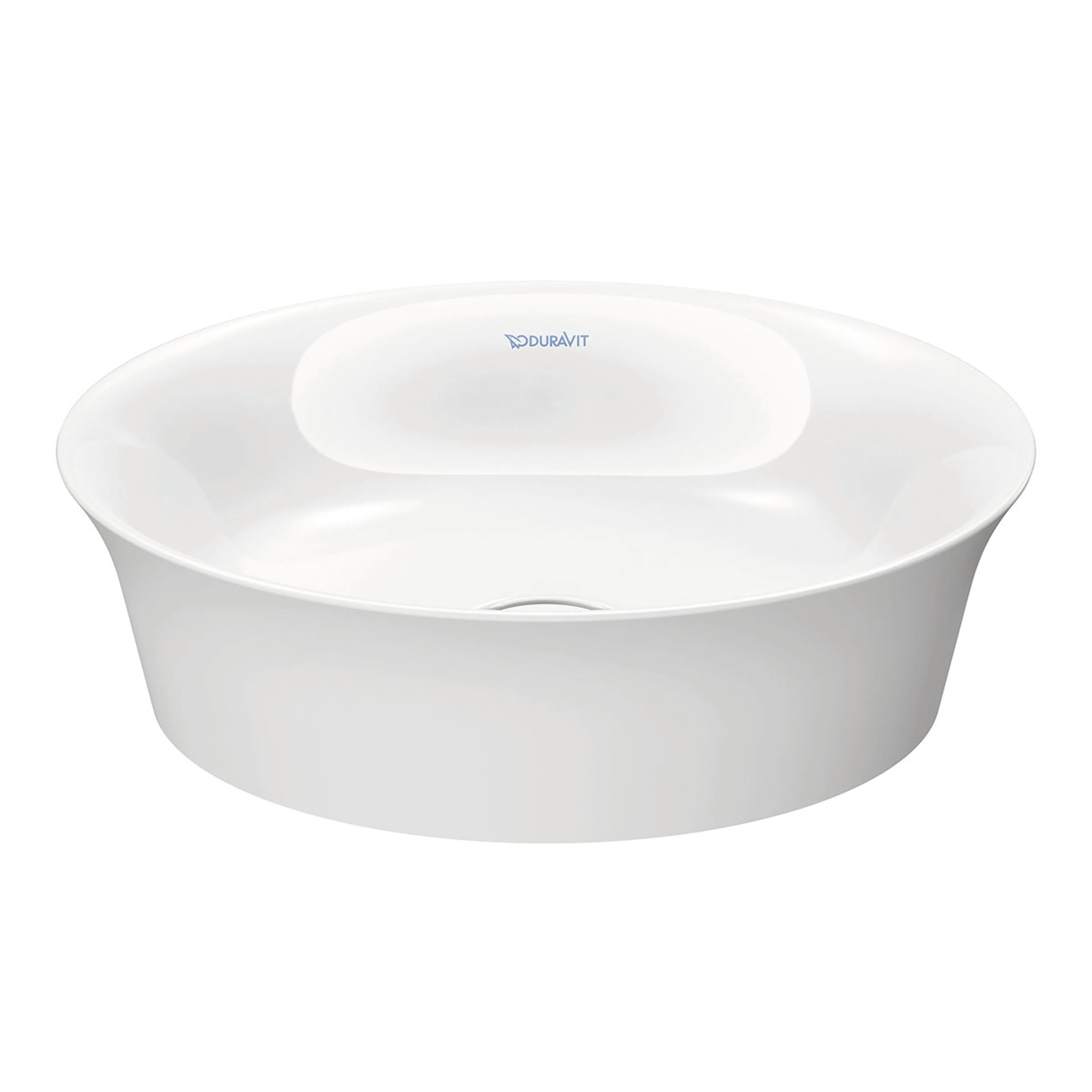 Tvättställ Duravit White Tulip för Placering på Bänkskiva Vit Högblank 430 mm