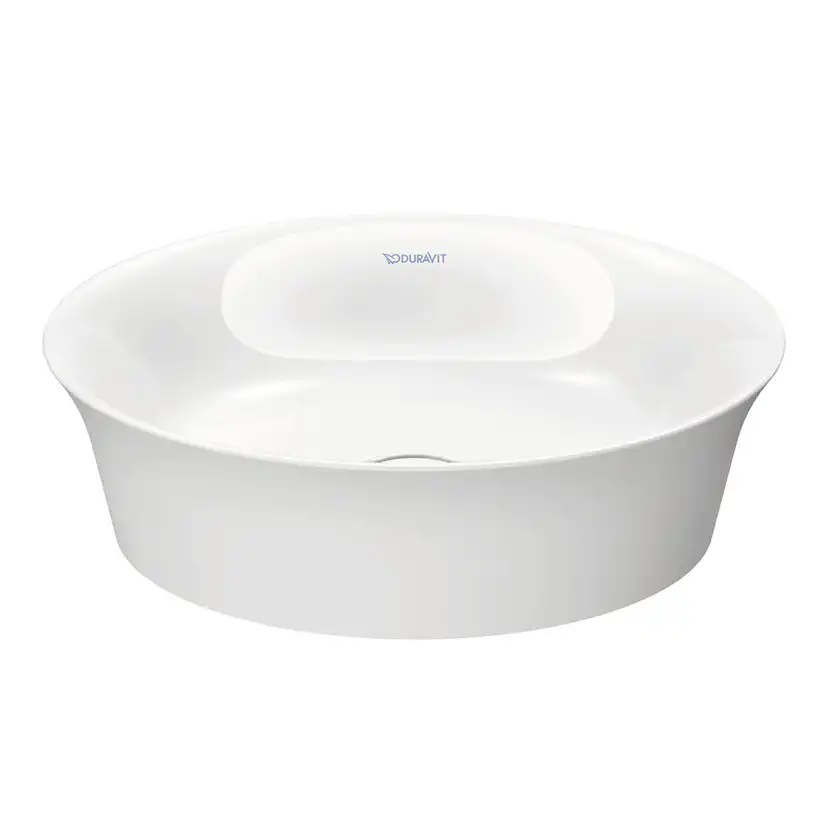 Tvättställ Duravit White Tulip för Placering på Bänkskiva Vit Högblank 430 mm