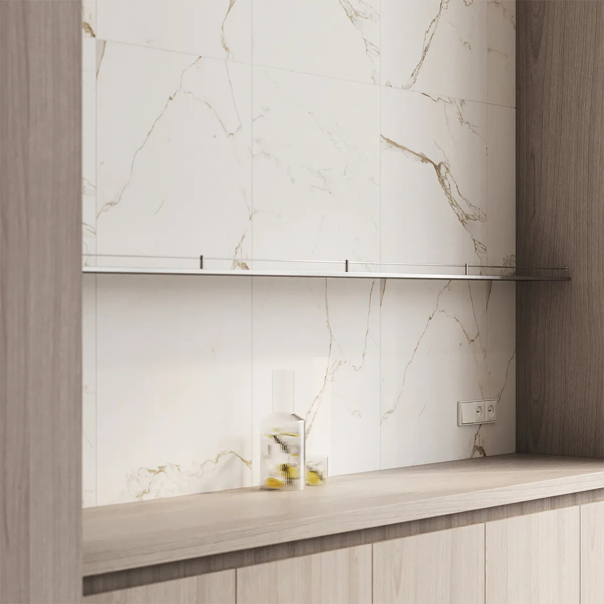 Klinker Tenfors Carrara Gold Marmor Matt 60x60