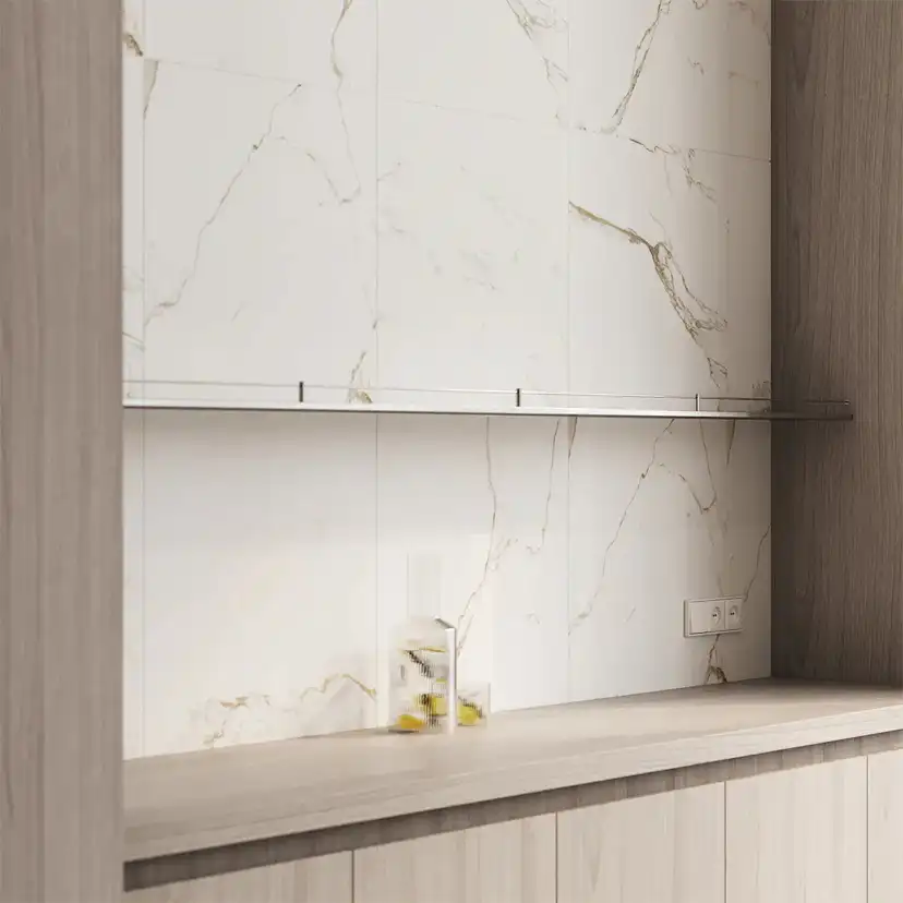 Klinker Tenfors Carrara Gold Marmor Matt 60x60