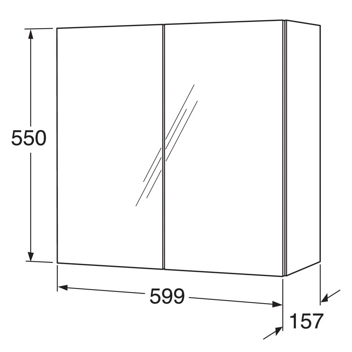 Spegelskåp Gustavsberg Graphic Base
