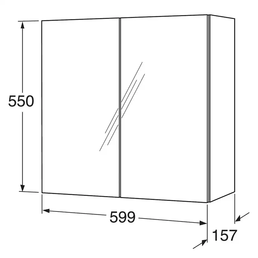 Spegelskåp Gustavsberg Graphic Base