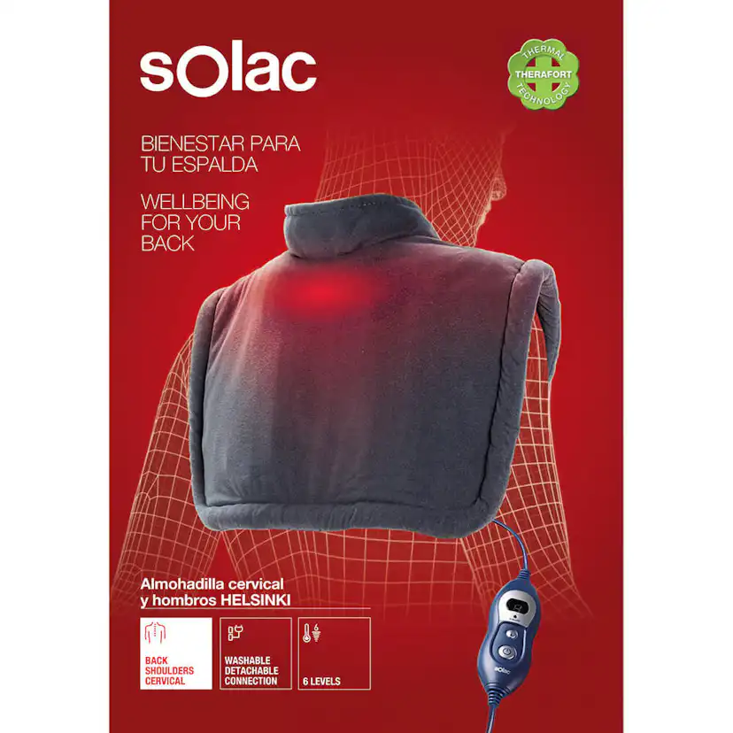 Värmedyna Solac Helsinki Ergonomisk Nacke & Axlar