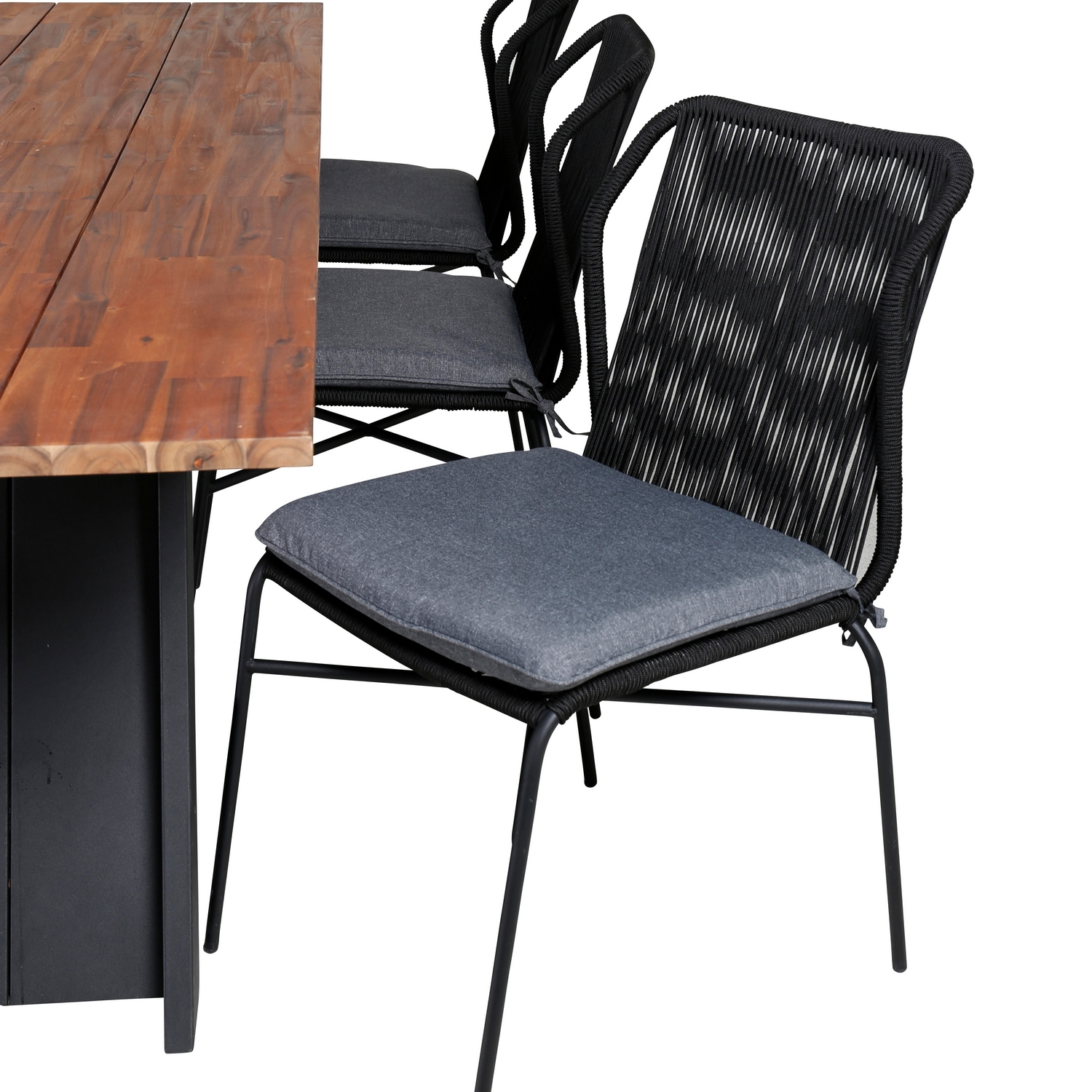 Matgrupp Venture Home Doni med 6 Julle Stapelbara Matstolar