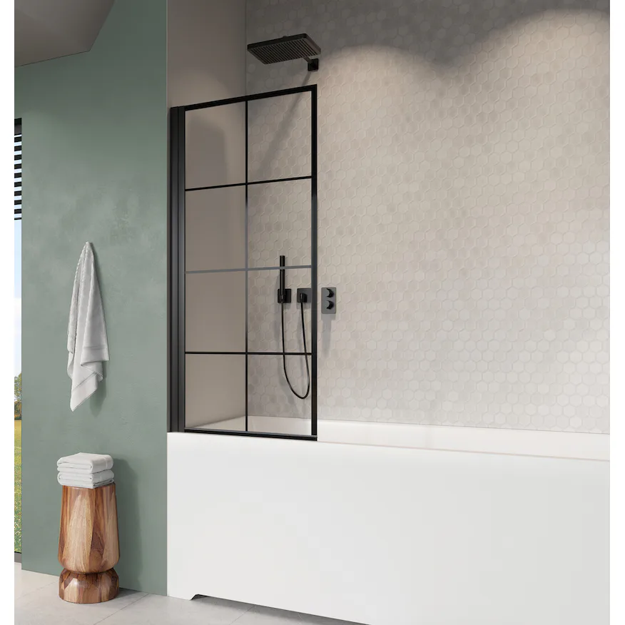 Noma 70 badkar svängdörr vänster 800 mm 6 mm glas med matt s CONCATENATE(CL10,", ",CH10, )