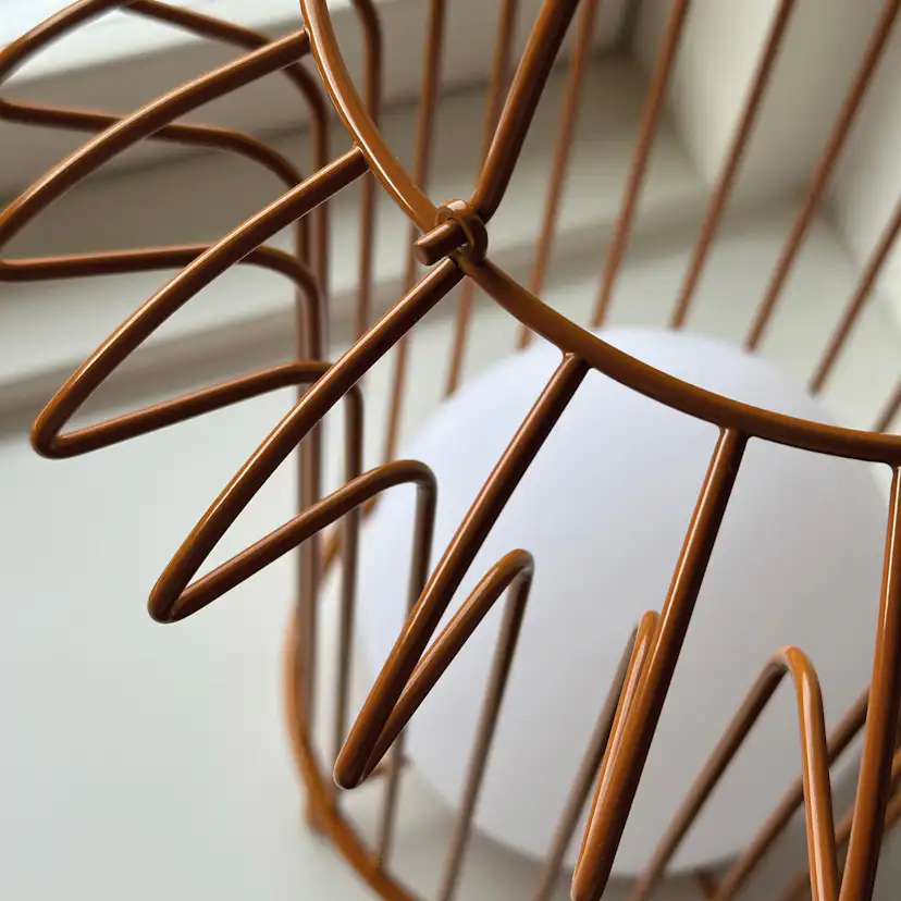 Solcellslampa Dyberg Larsen Basket LED-Lykta Terracotta
