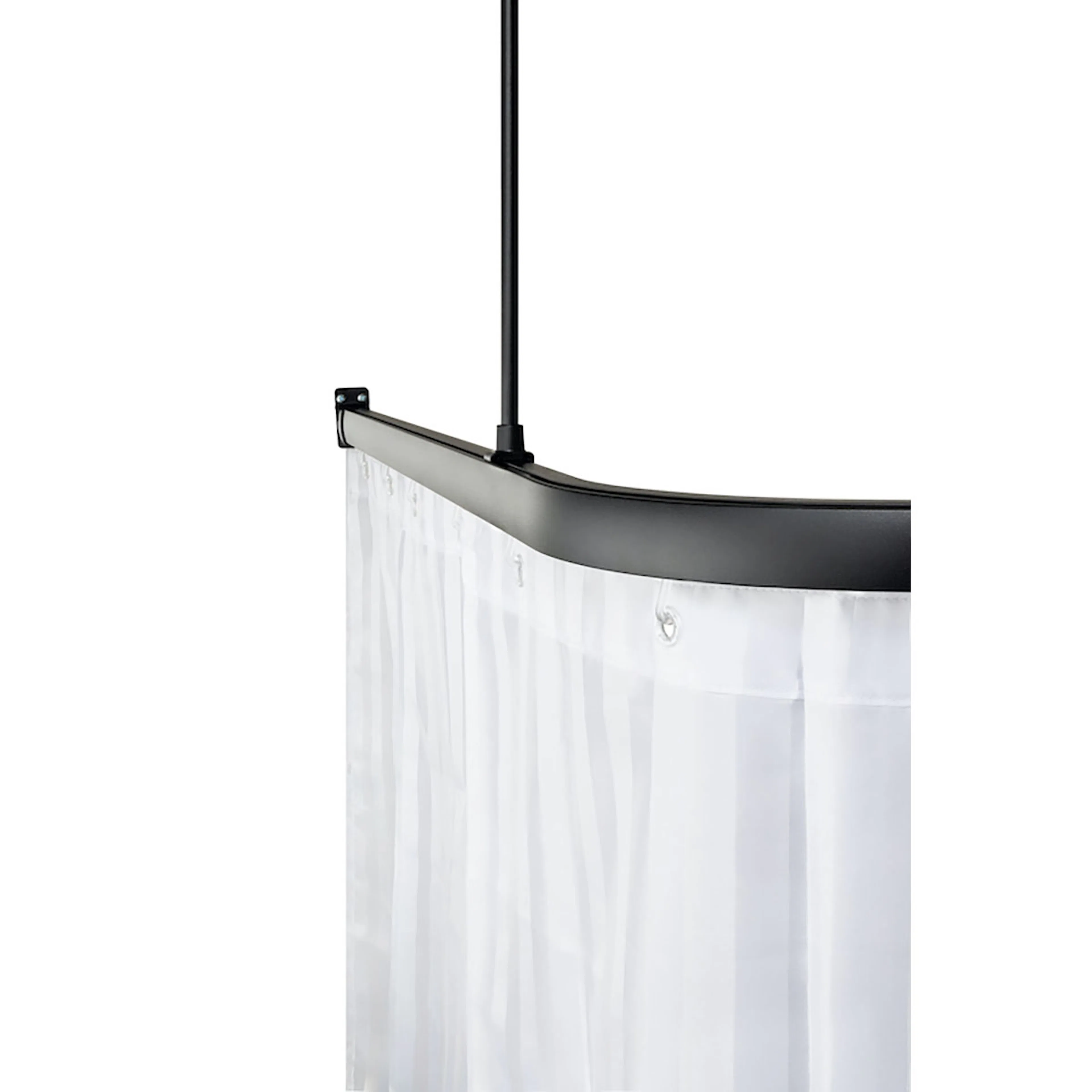 Draperiskerna Stabil matt-svart 90x170 cm 90x170 cm