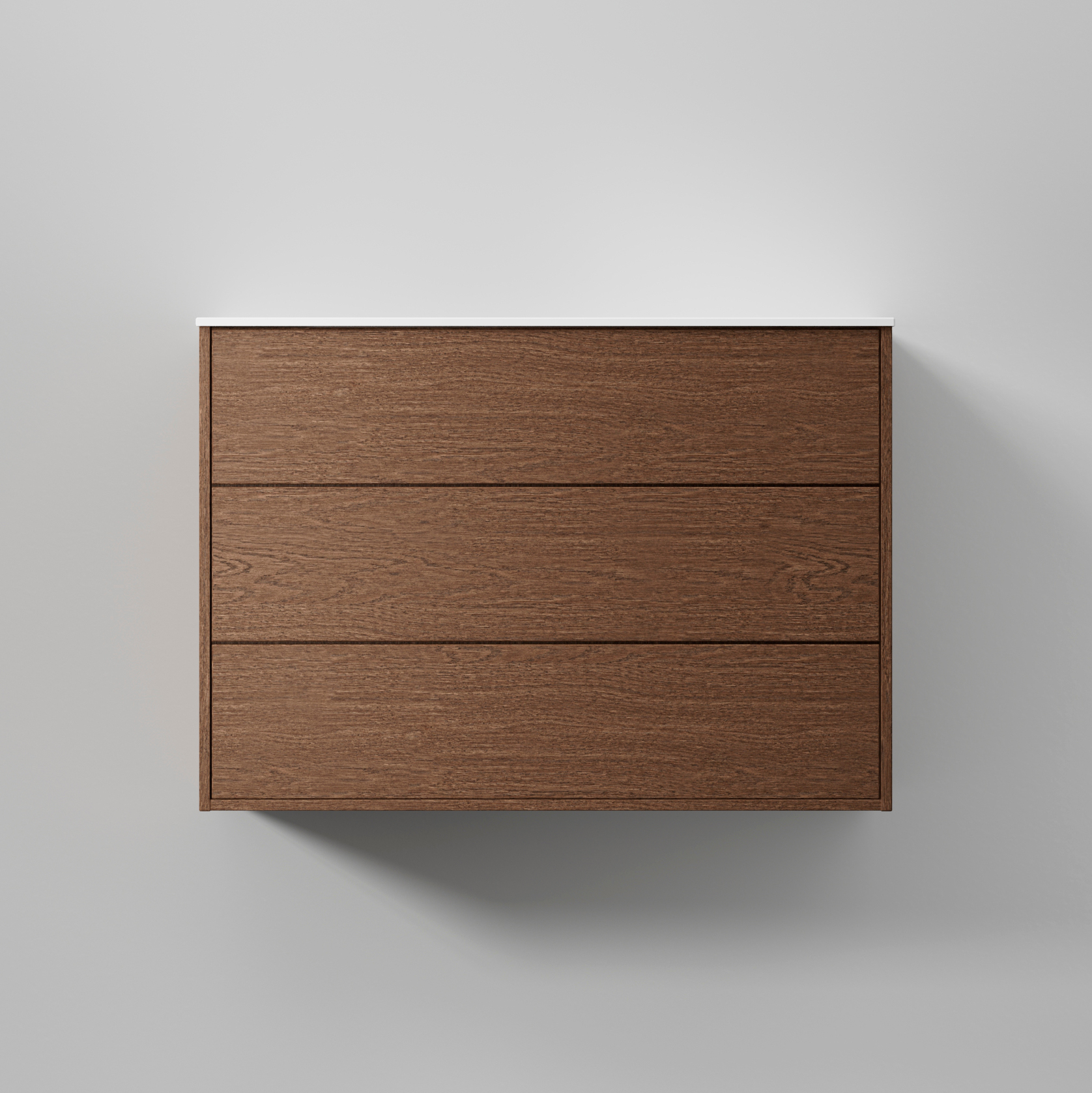 Kommod Terra Solid 100, Dark Oak, 3 Lådor Färg: Dark Oak, Bredd: 1000 mm