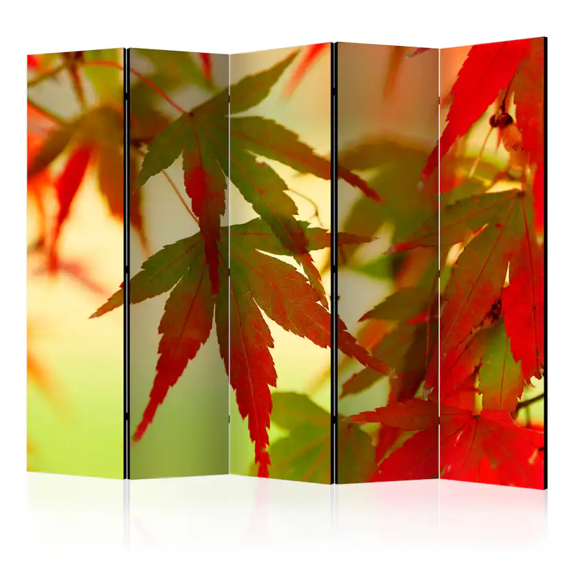 Rumsavdelare Skärmvägg Arkiio Colourful Leaves II 225x172 cm