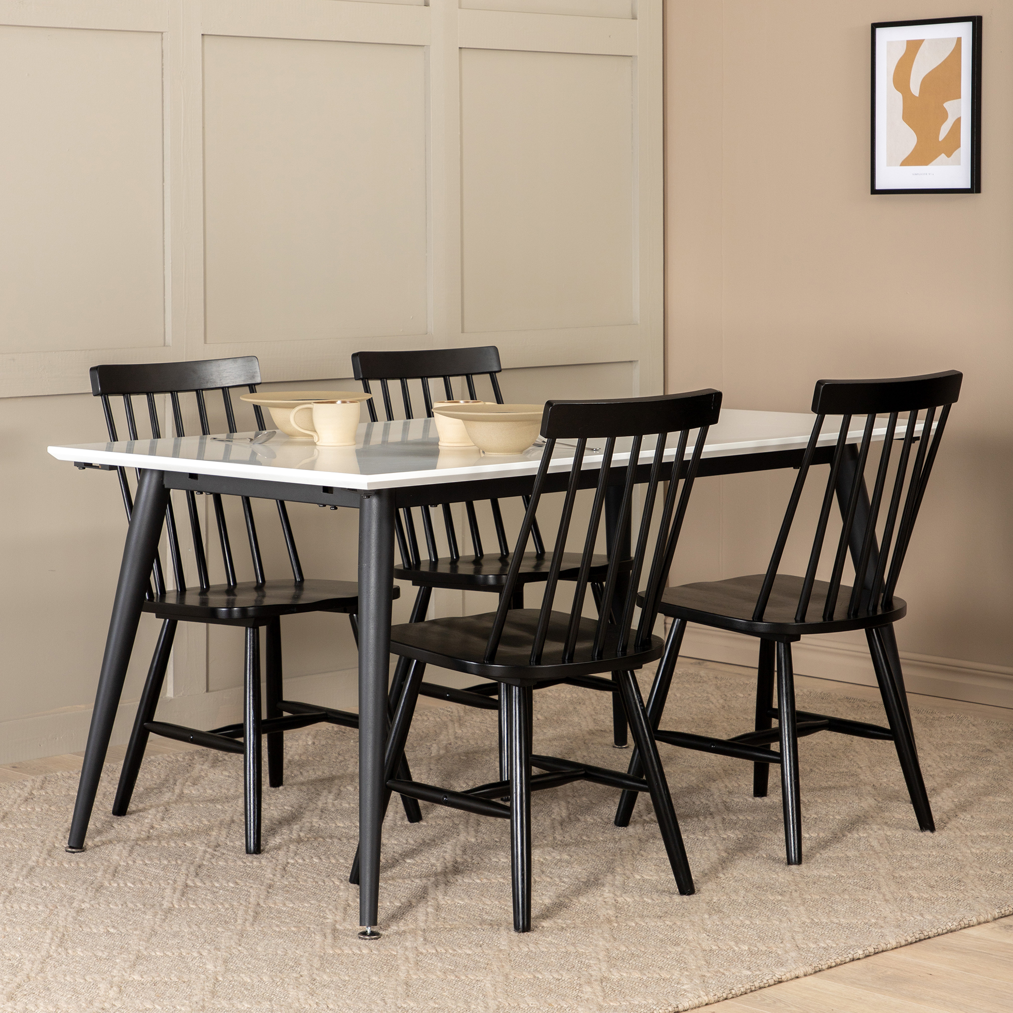 Matgrupp Venture Home Jolie med 4 Lena Windsor Stolar