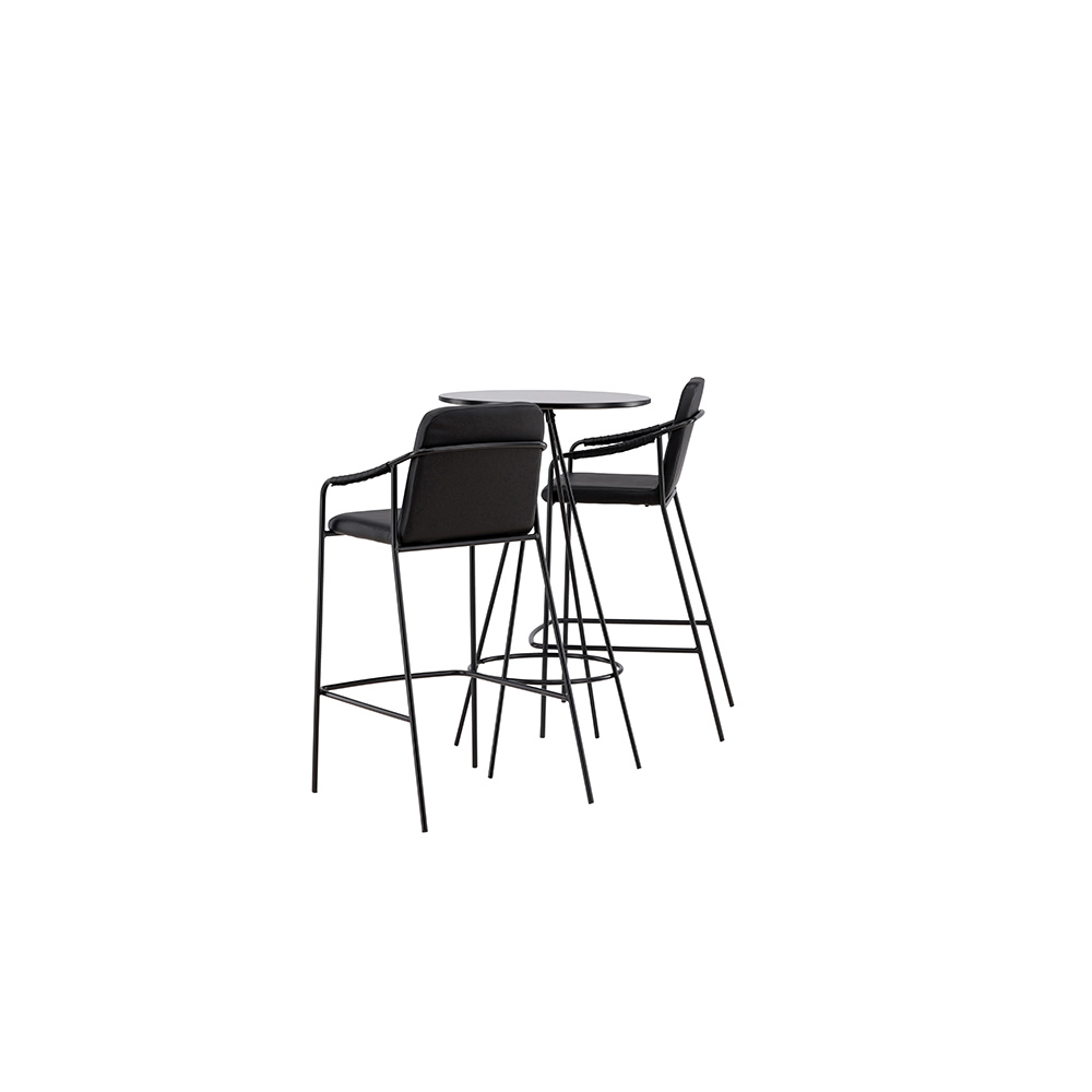 Matgrupp Venture Home Bistro Ø60 cm med 2 st Tvist stolar