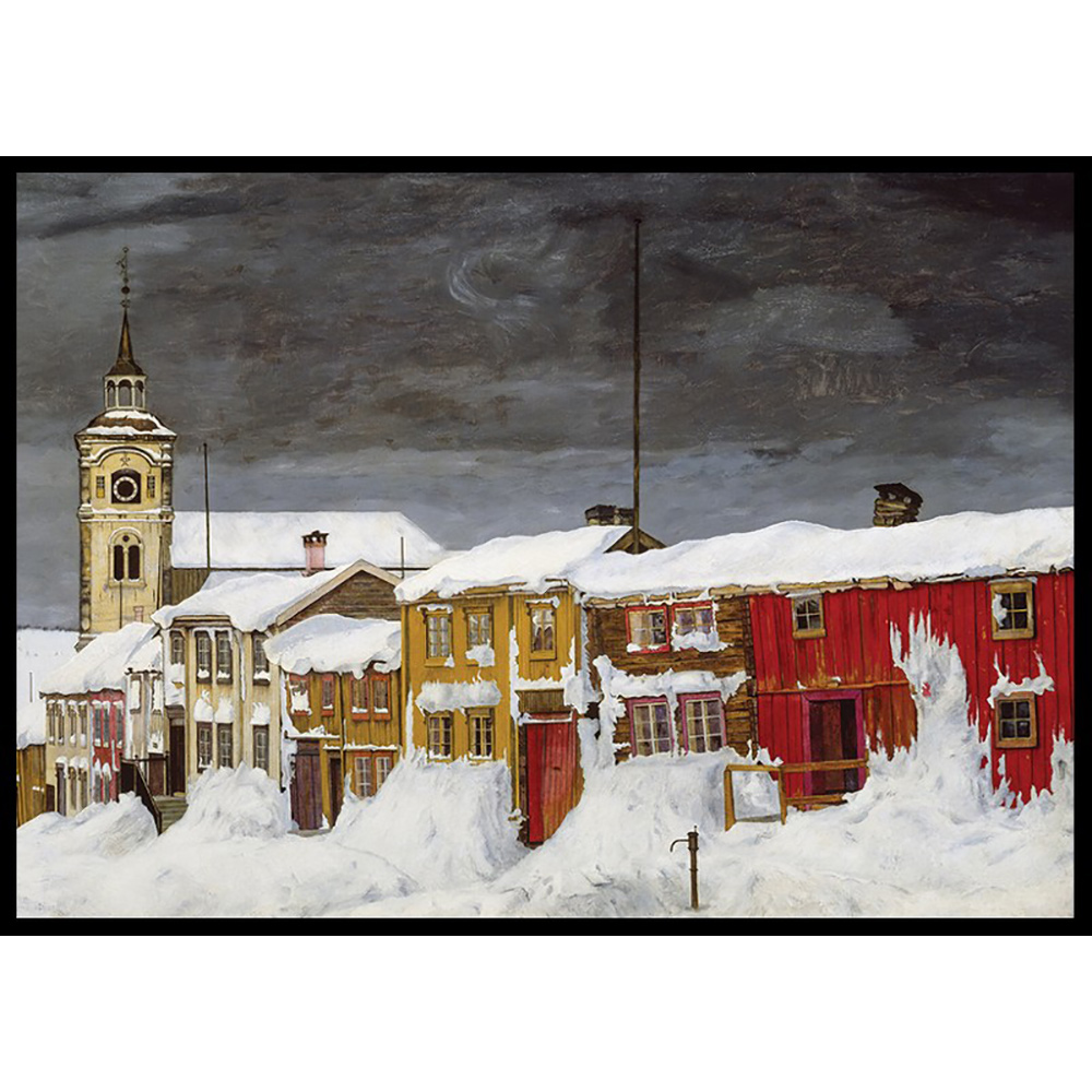 Poster Gallerix Gate i Roros By Harald Sohlberg