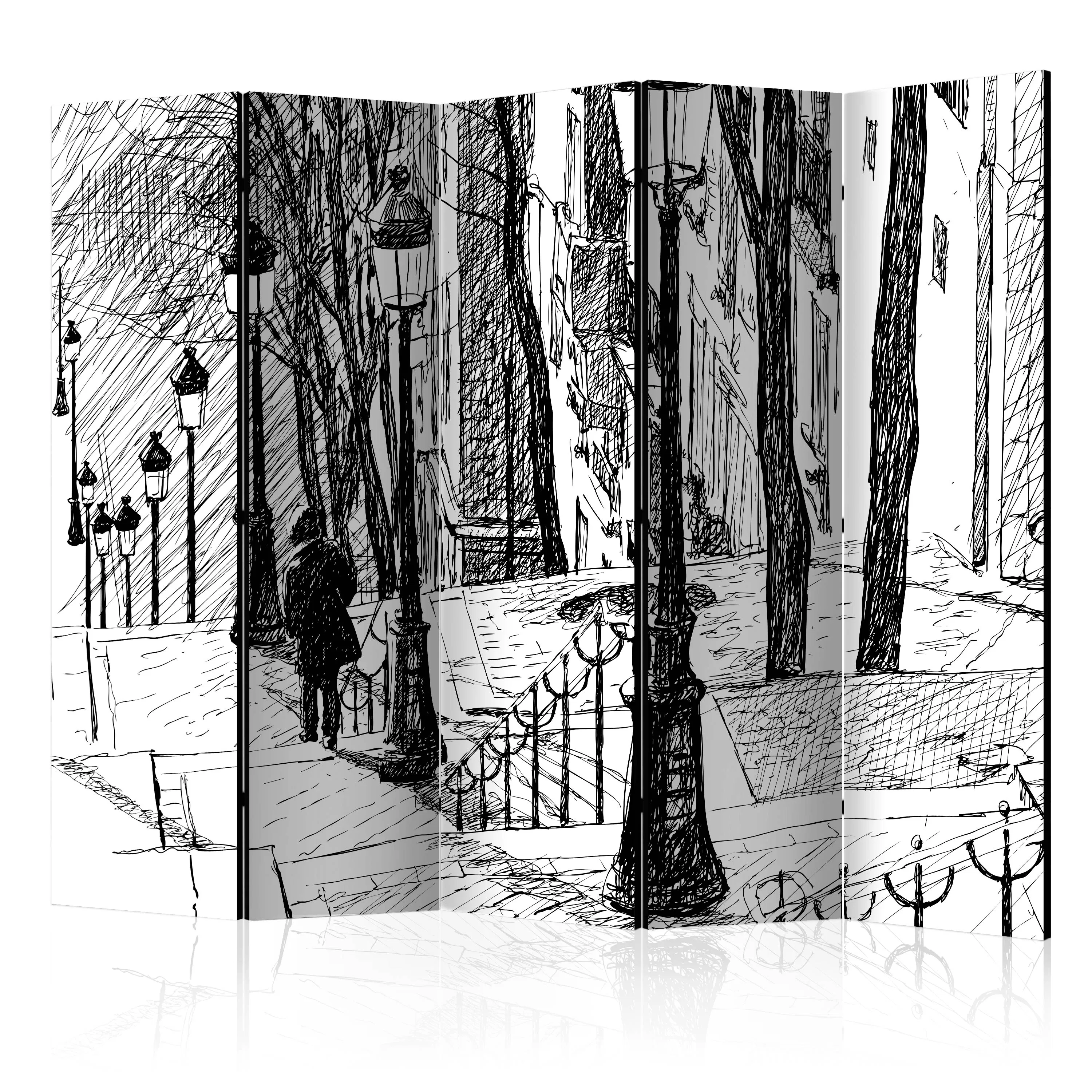 Rumsavdelare Skärmvägg Arkiio Stairs Montmartre II 225x172 cm