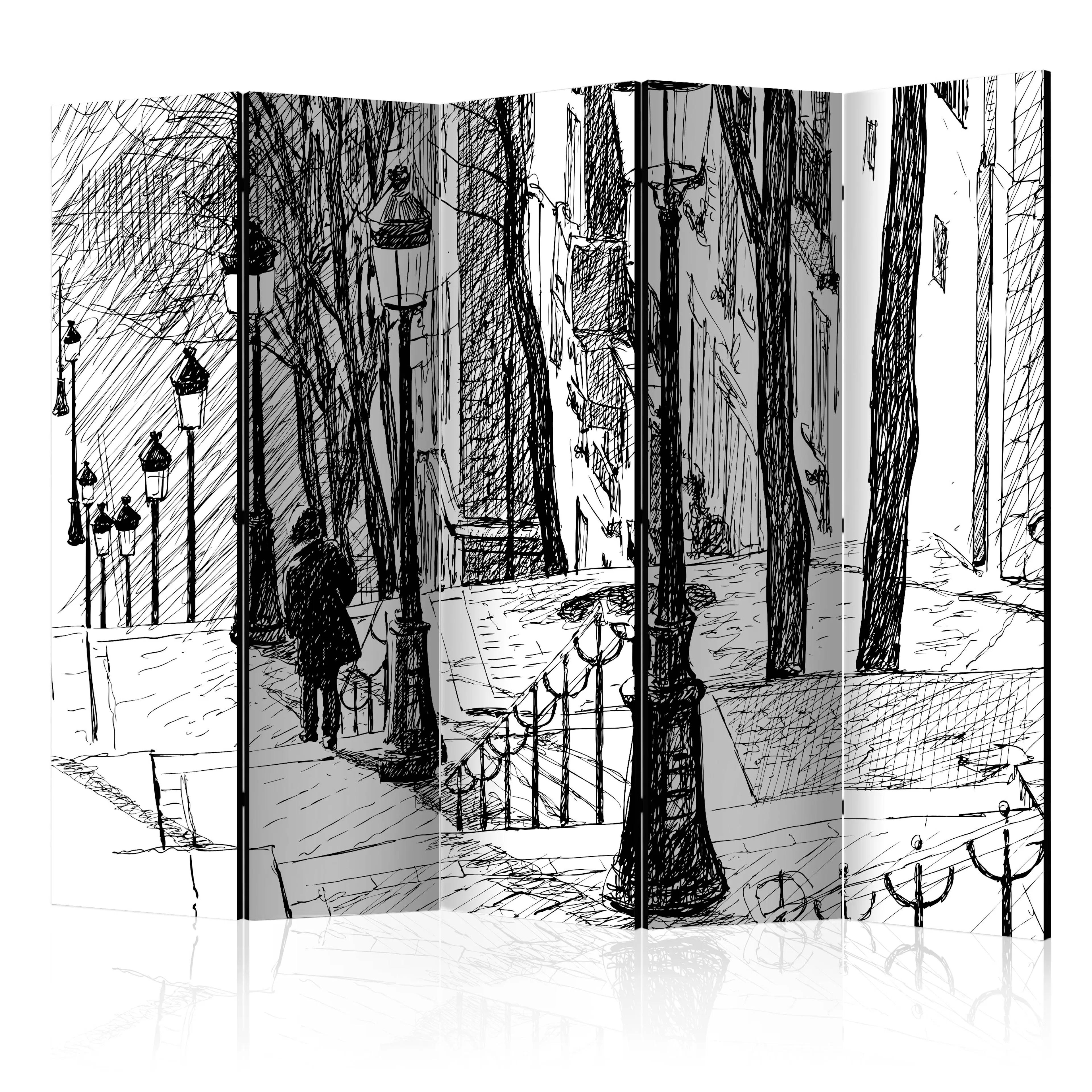 Rumsavdelare Skärmvägg Arkiio Stairs Montmartre II 225x172 cm
