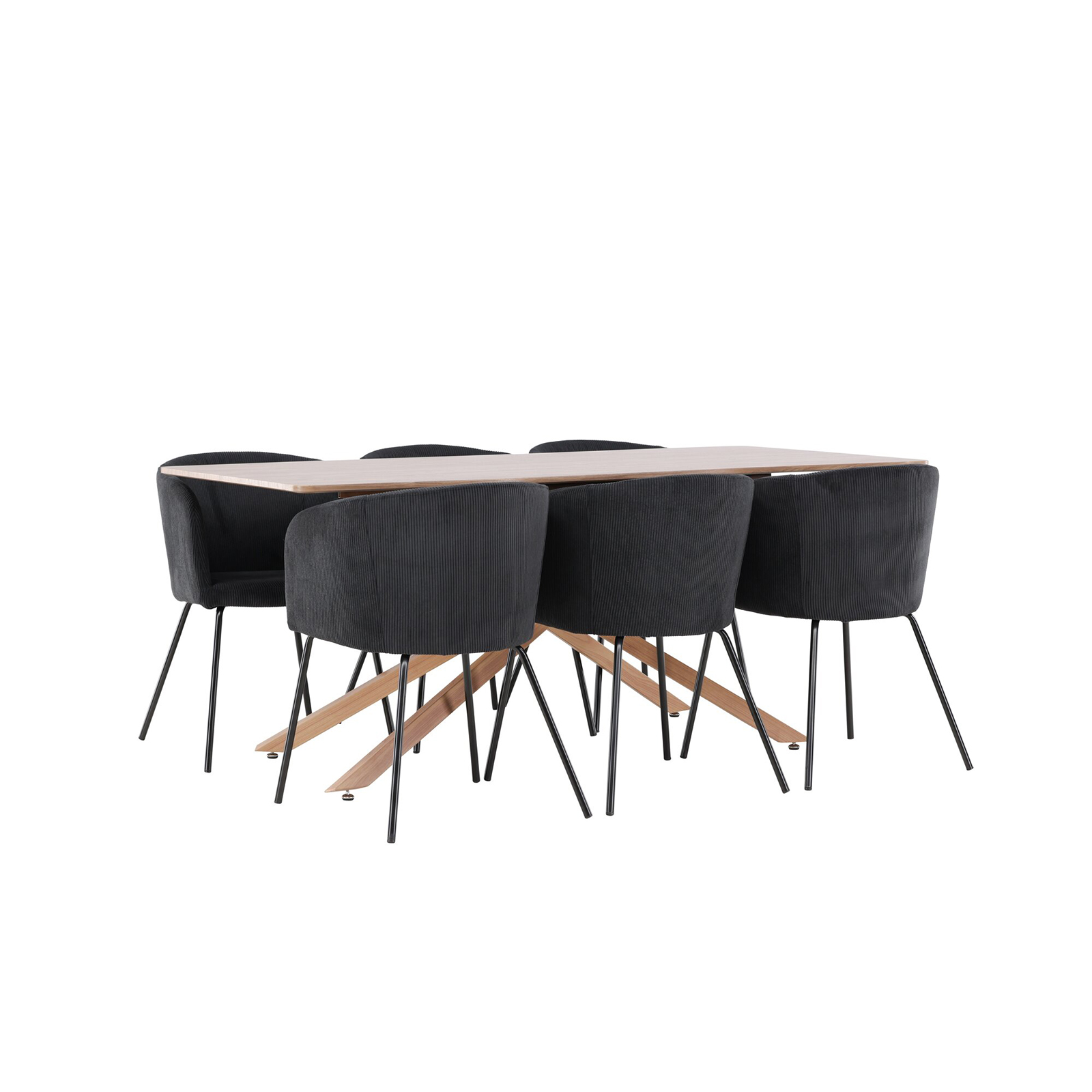 Matgrupp Venture Home Piazza 180 med 6 st Berit Stolar