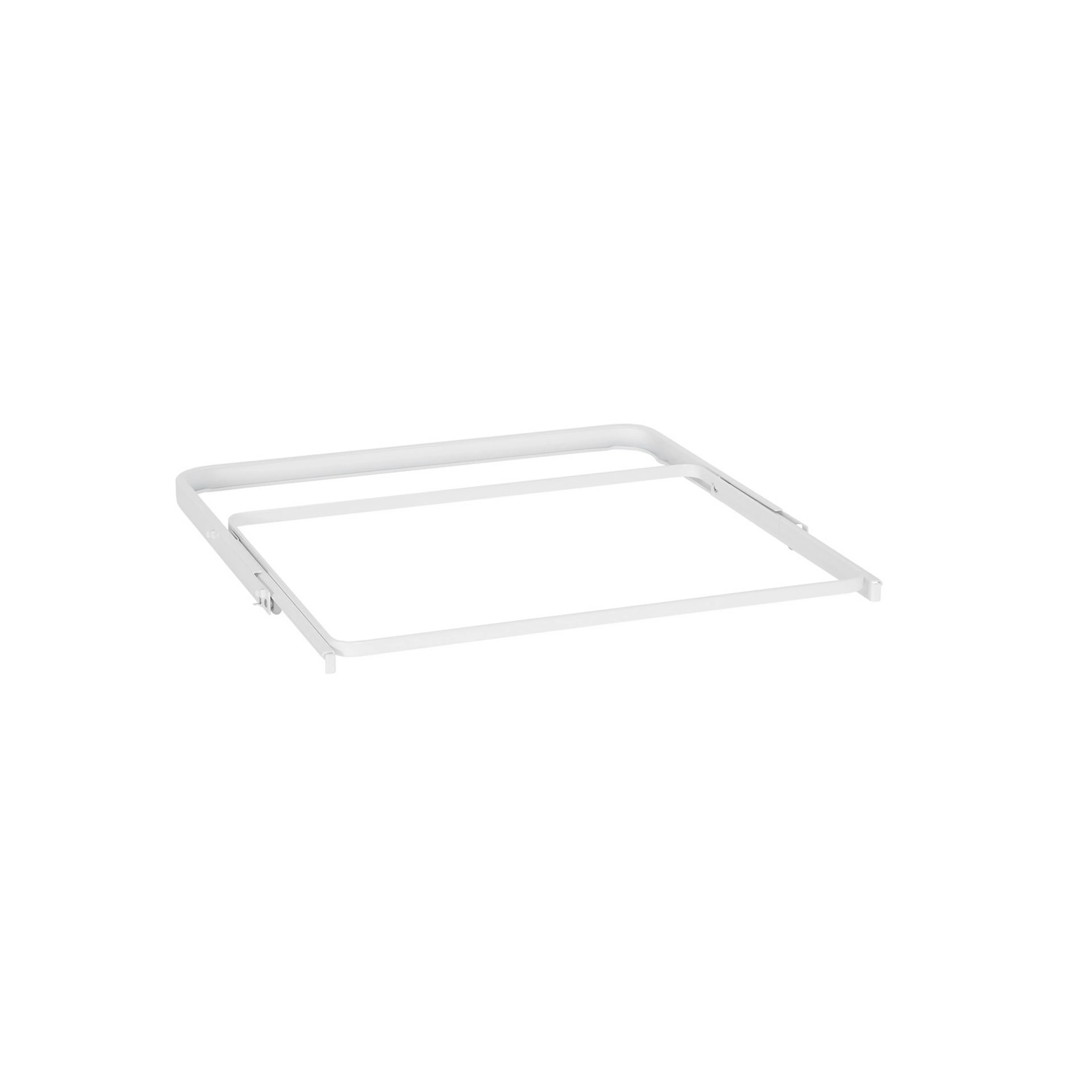 Utdragsram för back B: 45 D: 30 vit Vit, HxDxB: 30x340x460 mm