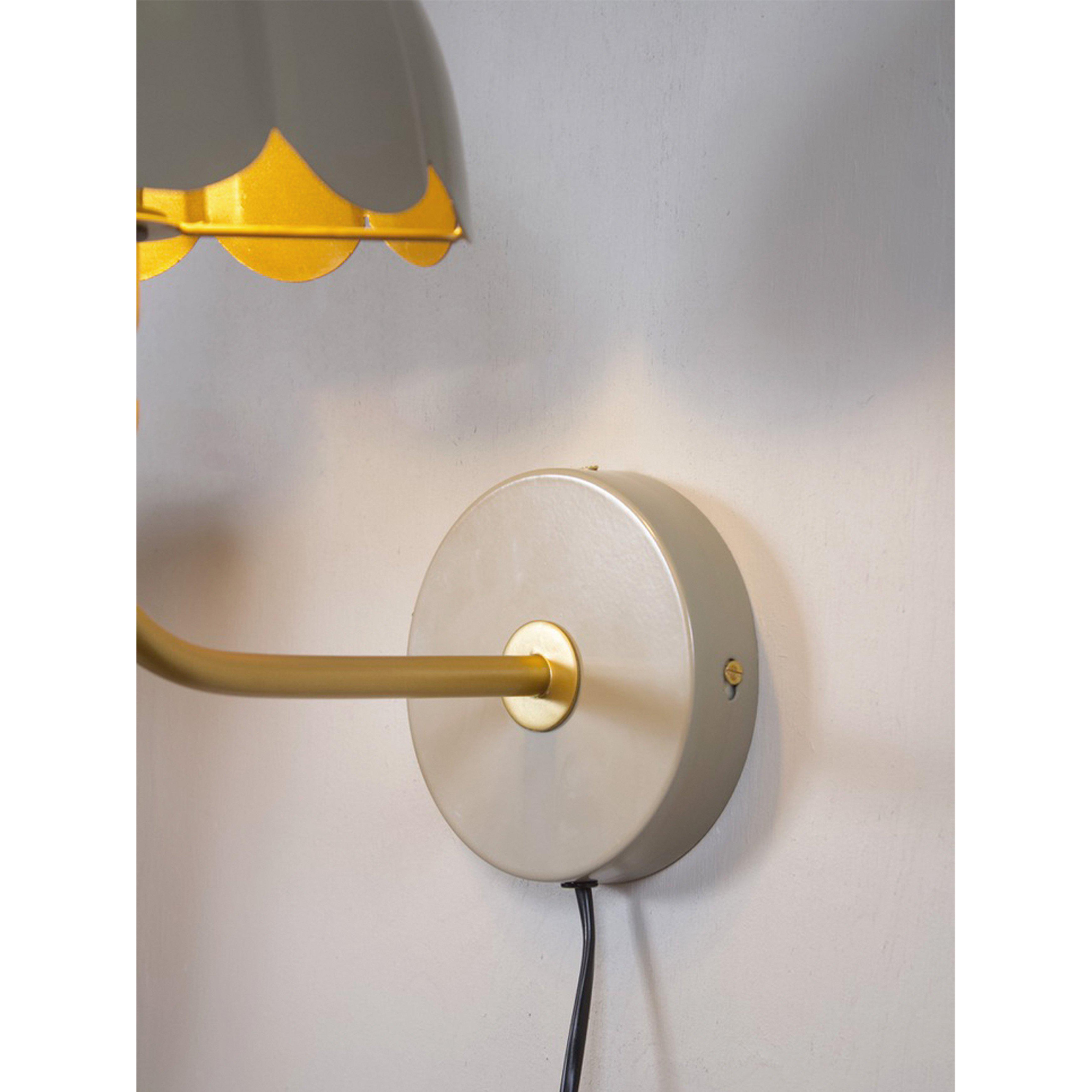 Vägglampa PR Home Wells Sänglampa med Handgjord Lampskärm