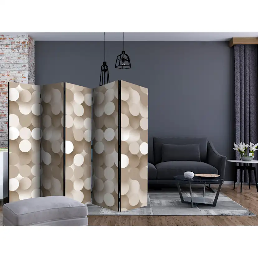 Rumsavdelare Skärmvägg Arkiio Gold Net II 225x172 cm