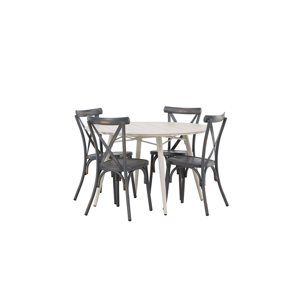Matgrupp Venture Home Lina Bord med 4 Tablas Stolar