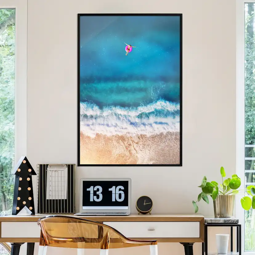 Poster Artgeist Affisch Swimming In The Sea