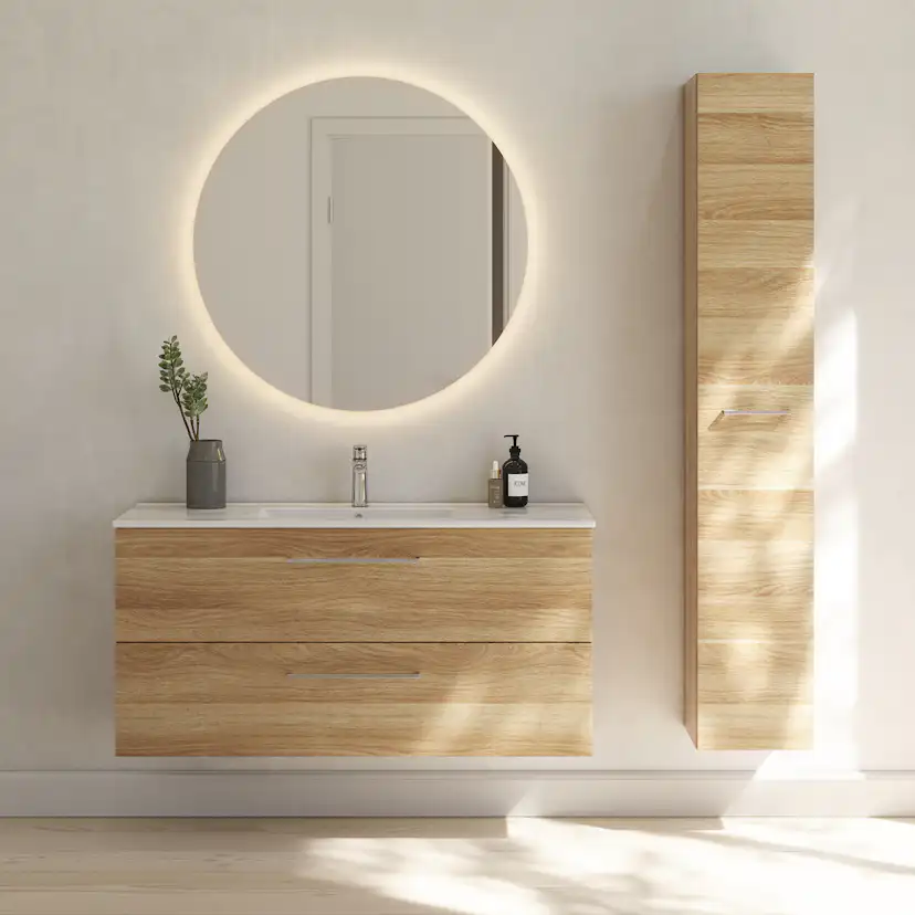 Spegel Corona m/ljus ø60cm Ø600 mm